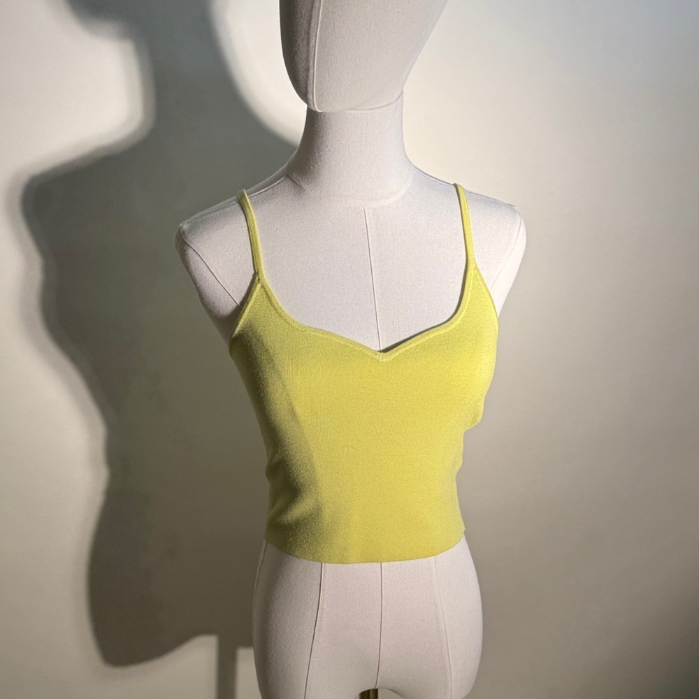 Express Bright Yellow Women's Camisole Knit Top